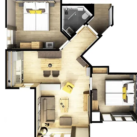 Apartment Arcade Appartement-fewo 4-bettwohnung Nr- 115c06 By Interhome Saas-Fee